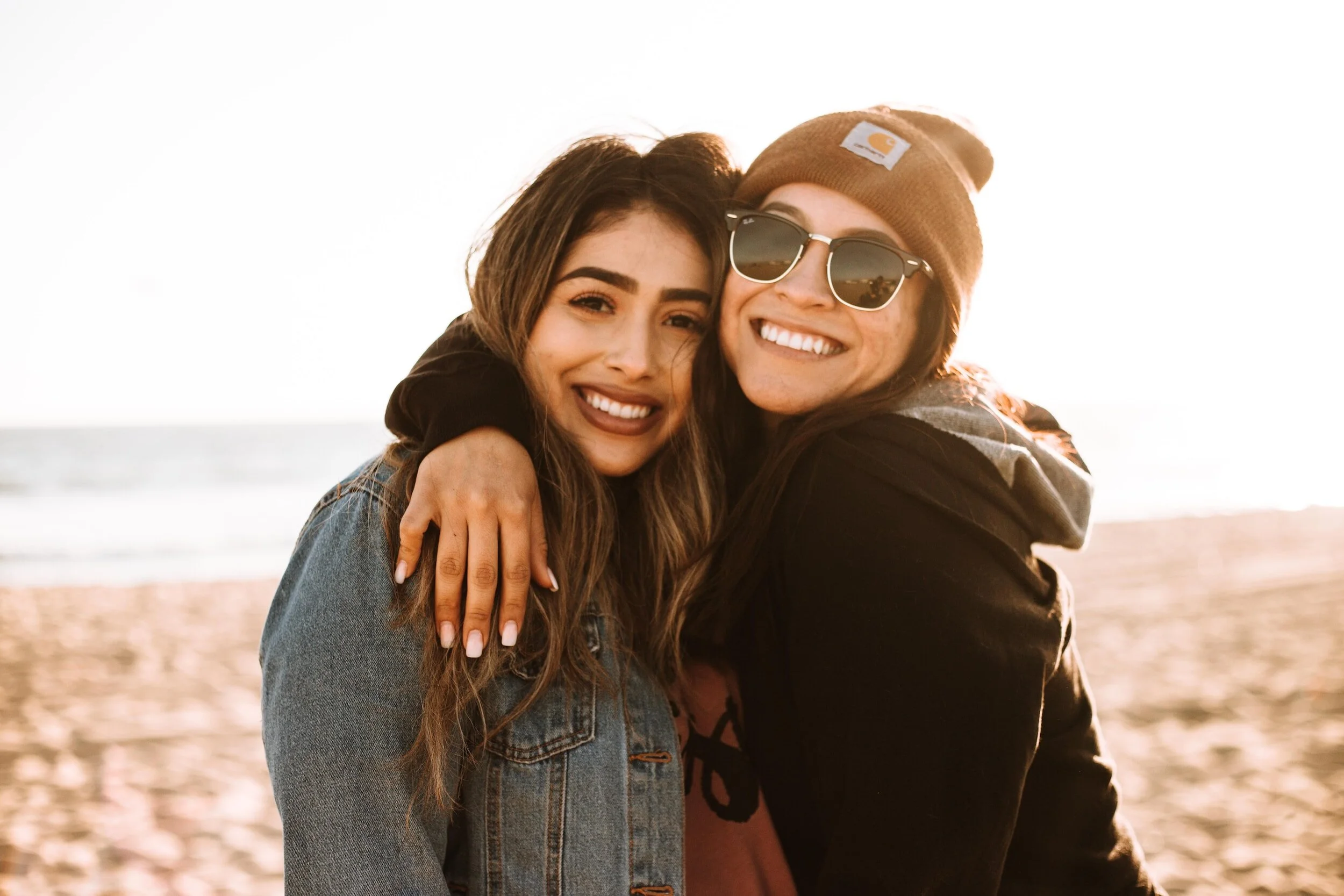 Two young women together